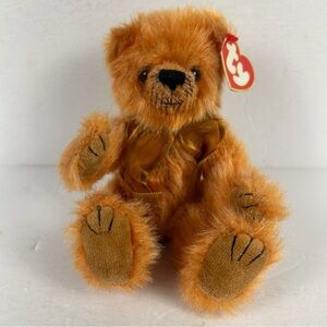 NWT TY Vintage Beanie Attic "CLAY" FUZZY BROWN bear